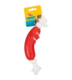 Polo Vinil Sosis İpli Oyuncak 10,5Cm (Kahverengi)