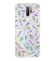 PrintiFy Oppo A5 2020  ile Uyumlu 1mm Slim Fit Water Color 3 Baskılı Şeffaf  Kılıf