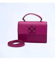 Off White Mini El Çantası (Fuşya)