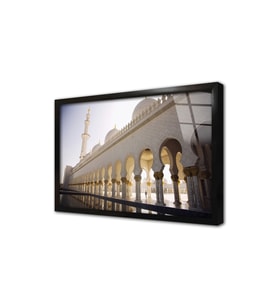 Dubai Şehri Çerçeveli Cam Tablo