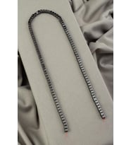 Hematit Doğal Taş Parlak Füme 4x4mm Dizi [AA]