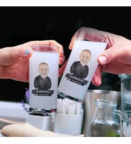 Alemin Kralı Karikatürlü 2li Rakı Bardağı