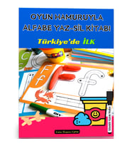 Oyun Hamuruyla Alfabe YAZ-SİL Kitabı