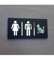 Özel Seri WC Yönlendirme Tabelası