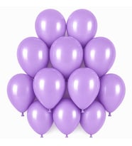 Lila Renk Lateks makaron Balon (30 cm) - 12 Adet