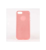 Apple iPhone 5 Uyumlu Kılıf Zore Shining Silikon (Pembe)