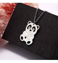 925 Ayar Gümüş  Sevimli Panda Kolye
