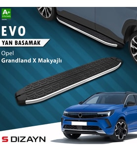 S-Dizayn Opel Grandland X Makyajlı Hybrid Evo Krom Yan Basamak 183 Cm 2021-2024 A+ Kalite
