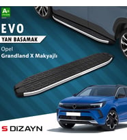 S-Dizayn Opel Grandland X Makyajlı Hybrid Evo Krom Yan Basamak 183 Cm 2021-2024 A+ Kalite