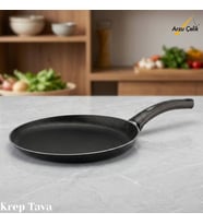 ARZU ÇELİK 28 Cm Granit Krep Tavası - Siyah