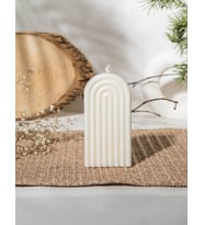 Dekoratif Kokulu Doğal % 100 Soya Wax Küçük Gökkuşağı Mum