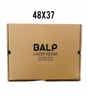 48x37cm Ebatında 10 Adet Üretim Fazlası Yazılı Karton Kutu 