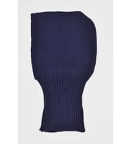 Balaclava Kadın Triko Kar Maskesi Bere Boyunluk Koyu Lacivert