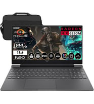 HP Victus 15-FB2028NT Amd Ryzen 5 7535HS 64GB Ram 1tb SSD RX6550M 144Hz Freedos 15.6" Fullhd Taşınabilir Bilgisayar A44MJEA & Cimete Çanta