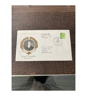 İngiltere Kraliçe İLK GÜN ZARFI John Constable Bicentenary East bergholt commemorative Cover 1976'd
