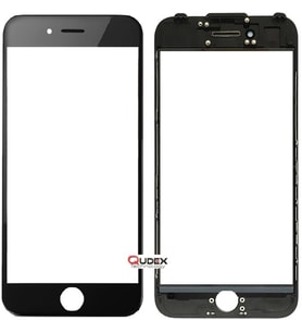 iPhone 6 Dokunmatik Çıtalı Okalı Ön Cam Touch Lens Orjinal Kalite (Siyah)