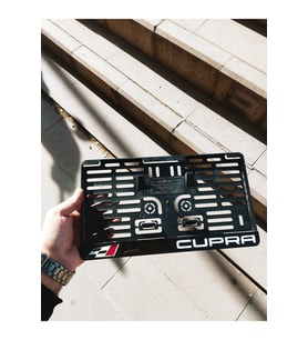 Lazer Kesim Pleksi (1 Adet Kare Araç için) CUPRA uyumlu KİŞİYE ÖZEL PLAKALIKİSİ