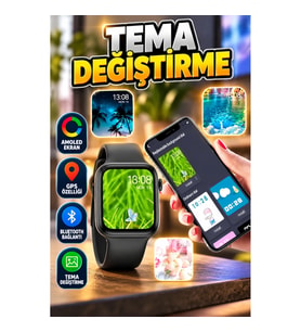 Amoled Ekranlı GPS Özellikli Yeni Nesil Bluetooth Bağlantılı Akıllı Saat