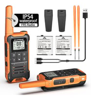 Valkyrie Baofeng Lisans Gerektirmez El Telsizi F22  22 Kanal  Type-C Şarjlı  1400 mAh  2’li Set (Siyah)