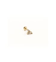 Minimal Zirkon Taşlı Tragus Piercing – Gold  Alerji Yapmaz, Uzun Ömürlü