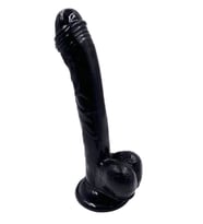 19cm Siyah Dildo No:10 (Çok Renkli)