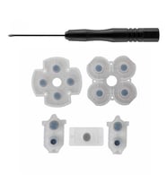 PS4 030 040 050 055 İç Lastik Silikon ve Tornavida Seti Playstation 4 Kol Tamiri Yedek Parça (Beyaz)