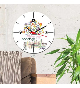 Sosyoloji Modern Tasarım Duvar Saati