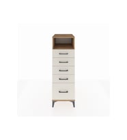 Kronos Dolap Tek Raflı 5 Çekmeceli 44x59x134 Çam-Aytaşı