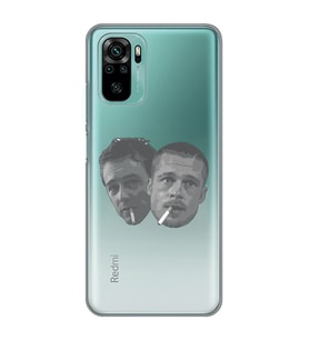 Redmi Note 10/Note 10S Uyumlu Fight Club Desenli Şeffaf Telefon Kılıfı