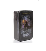The Witches Tarot Kağıdı Metal Kutulu Tarot Destesi İngilizce