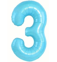 Beysüs Mavi 3 Rakam Folyo Balon 80 cm