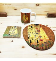 Gustav Klimt Set 1 - Kupa-Mousepad-Traverten Bardak Altlığı 1