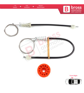Honda S2000 AP1 AP2 1999-2009 72210-S2A-G02 İçin Sağ Kapı Cam Kriko Tamir Seti