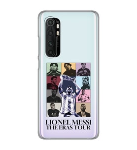 Xiaomi Mi Note 10 LITE Uyumlu Lionel Messi Tasarımlı Şeffaf Telefon Kılıfı