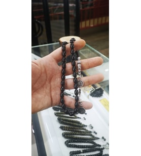 Erzurum Oltu Taşı Yumurta Kesim Sade Tesbih