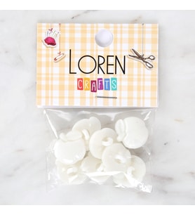 Crafts Beyaz 8'Li Düğme - 3001