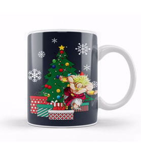 Broly Around The Christmas Tree Dragonball Z Kupa Bardak Porselen