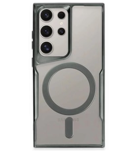 Galaxy S23 Ultra Kılıf Boyi Magsafe Silikon Kapak - Yeşil