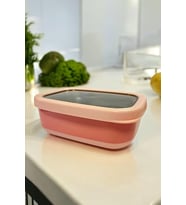 Dikdörtgen Saklama Kabı 820 Ml Pembe Vp-929, Pembe