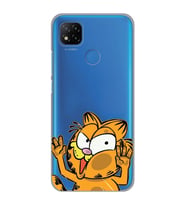 Redmi 9C / Redmi 10A Uyumlu Garfield Desenli Şeffaf Telefon Kılıfı