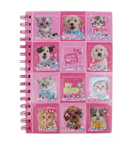 CEM STUDIO PETS PT-2411 ÇİZGİLİ PULLU SPİRALLİ 20,5X14,5 cm NOT DEFTERİ