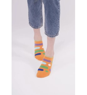 The Socks Company 165P 3 Çift Desenli Kadın Görünmez Çorap