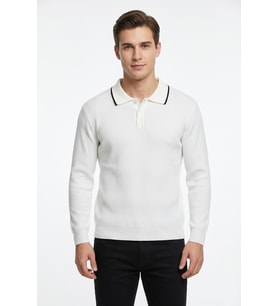 Erkek Spor Polo Yaka Mevsimlik Kazak BGL-ST05364