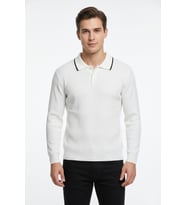 Erkek Spor Polo Yaka Mevsimlik Kazak BGL-ST05364
