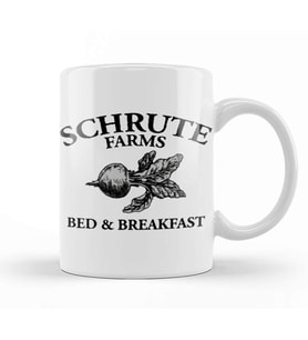 The Office Schrute Farms Bed & Breakfast Kupa Bardak Porselen