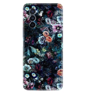 Huawei Nova Y70 Y90 Nova 9 SE  Kılıf Desemli Silikon Great Flowers 1304