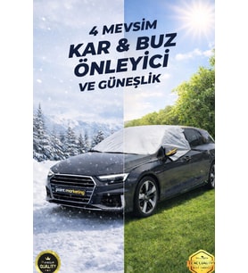 Oto Branda Araba Brandası Buzlanma Önleyici Çadırı Örtüsü Araç Tentesi Ön Cam Güneşlik Camı Buz Kar