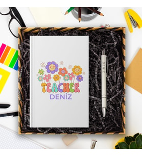 eJOYA Öğretmenlere Özel Tasarım Defter & Kalem & Hediye Kutusu 114373