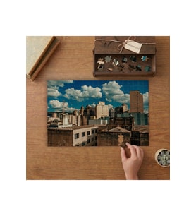 Binalar ve Gökyüzü Tasarımı 240 parça Ahşap Puzzle Ahşap Kutuda MP05809