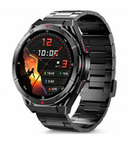 HainoTeko GPS-2 Akıllı Saat GPS Özellikli AMOLED Ekran 3 ATM Su Geçirmez 3 Kordonlu Bluetooth Aramalı Siyah